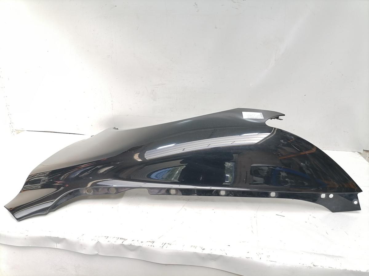 VW Touareg 7L original Kotfl&uuml;gel vorn links L041 Brillantschwarz Facelift Bj.2009